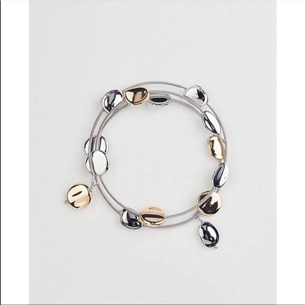 J.Jill sculpted metal illusion wrap bracelet